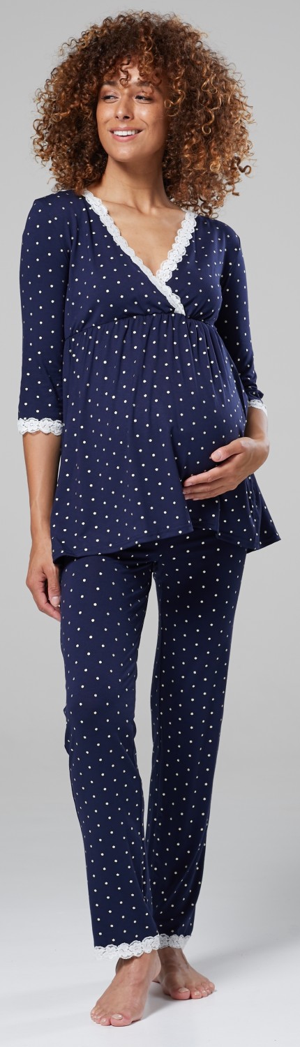 Happy Mama Women/'s Maternity Nursing Printed Pyjamas Robe SOLD SEPARATELY 1123