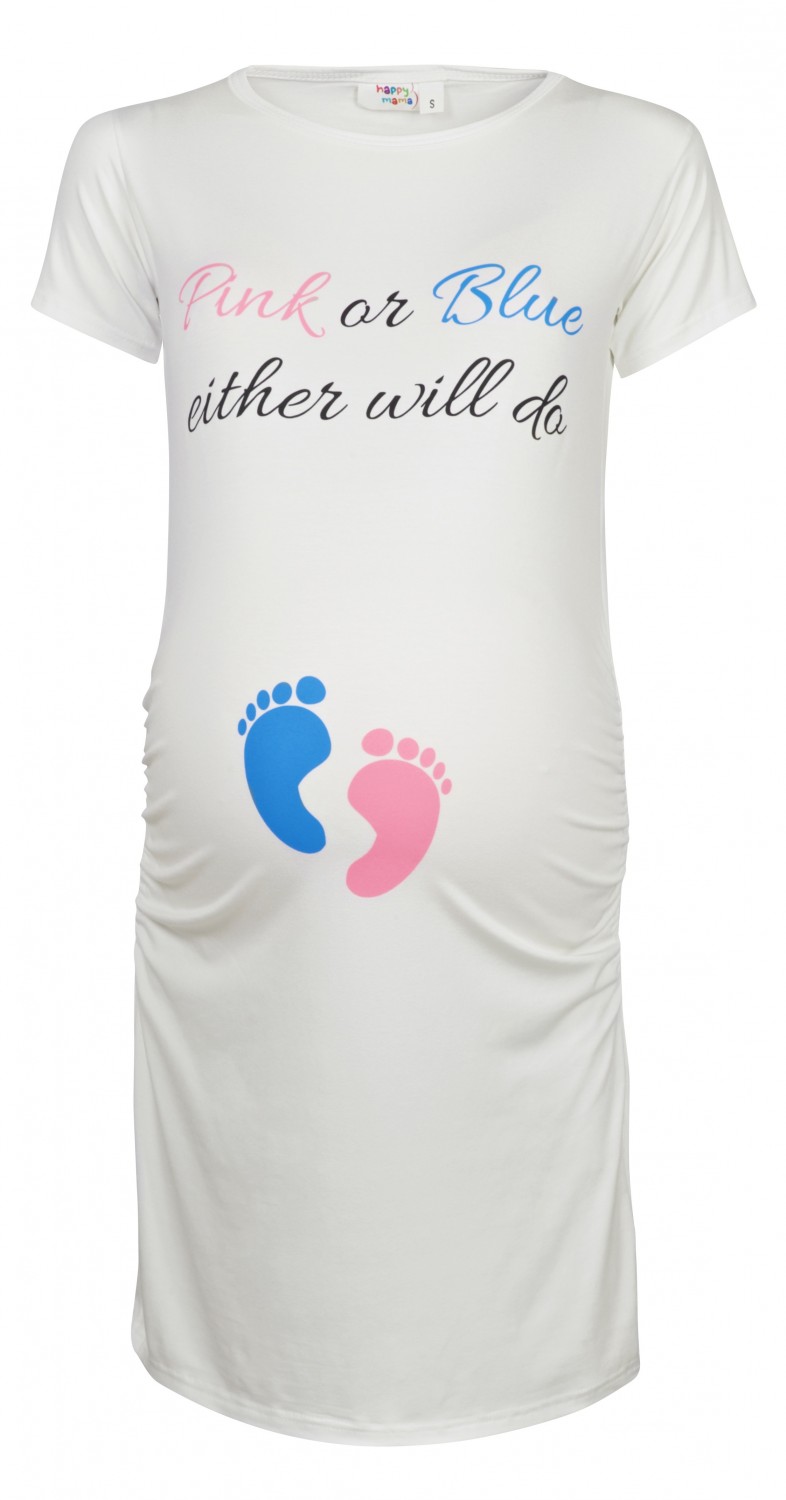 Happy Mama. Woman's Maternity Slogan Funny Print Tunic Dress Top T-shirt. 616p | eBay