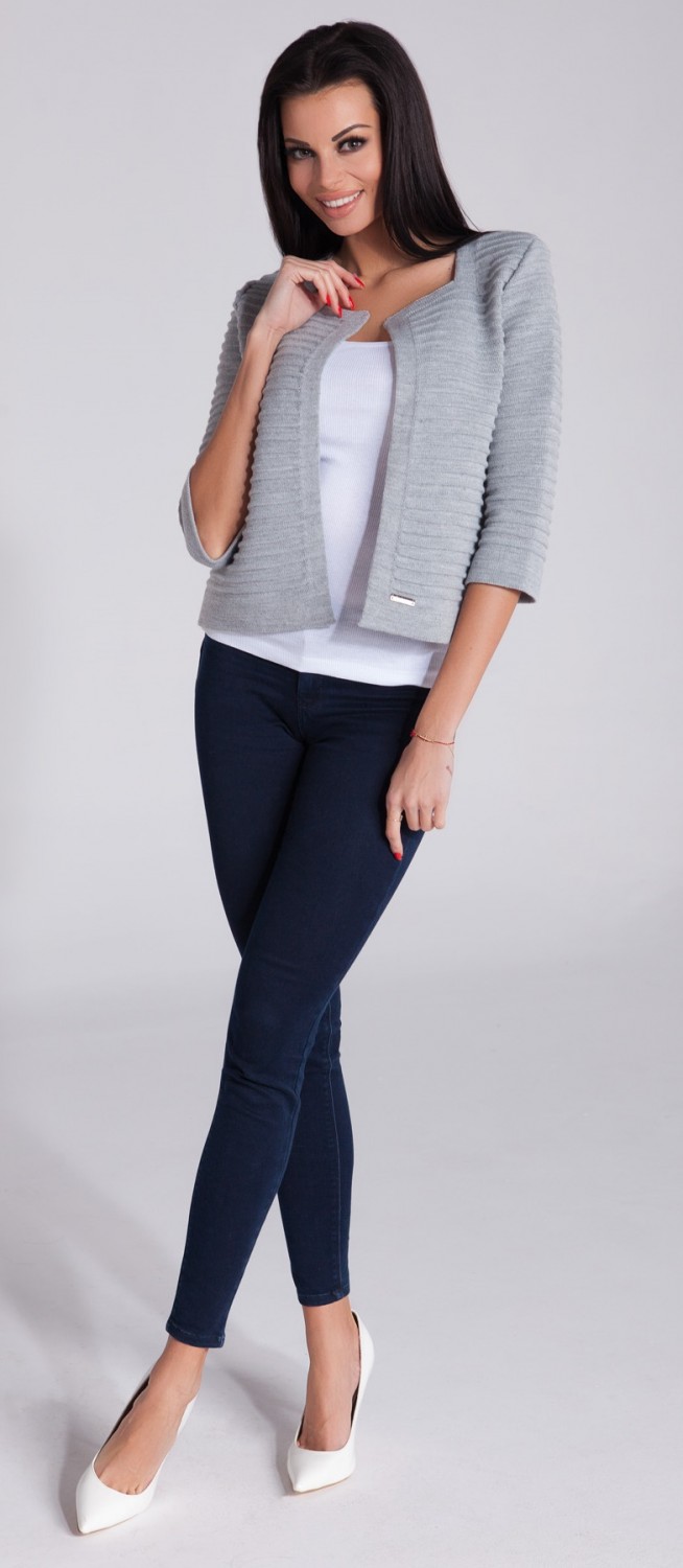 knit short cardigan