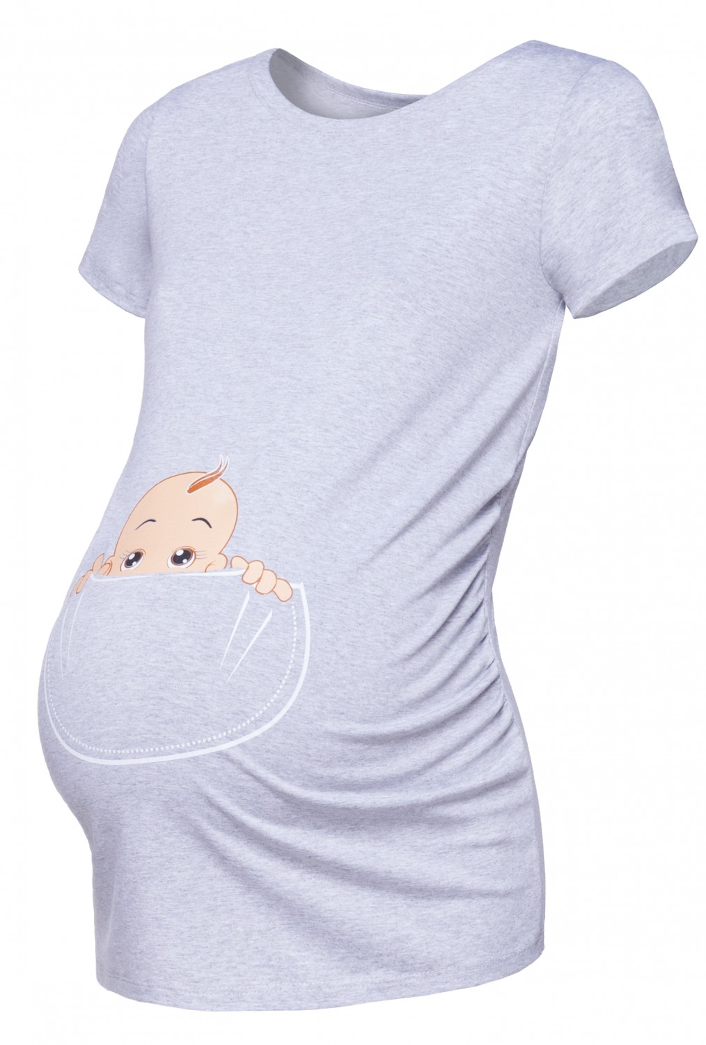 Happy Mama. Women's Maternity Baby in Pocket Print T-shirt Top Tee ...