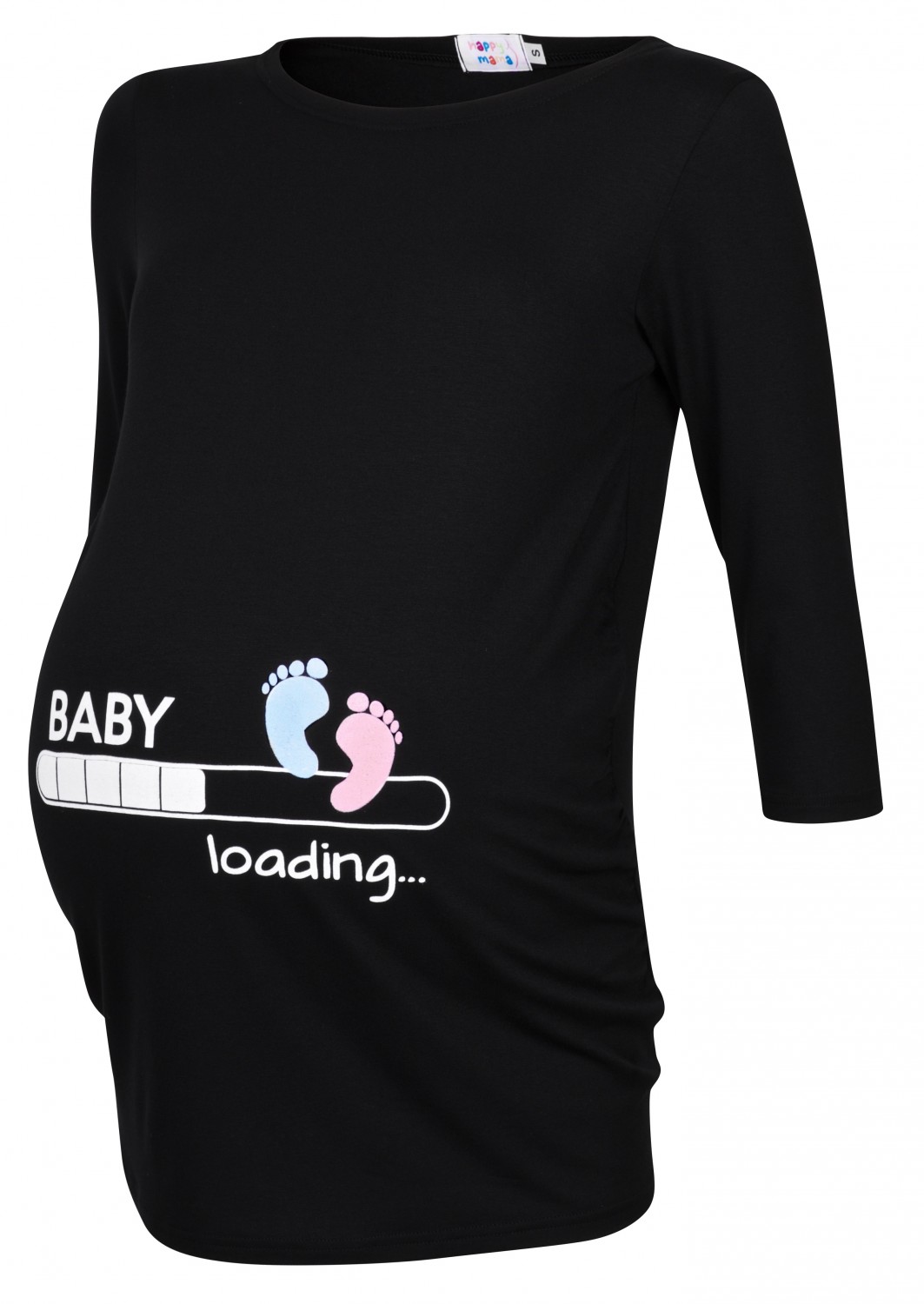 Damen Umstands-Oberteil Top T-Shirt witzige Baby Loading Druck 549c Zeta Ville