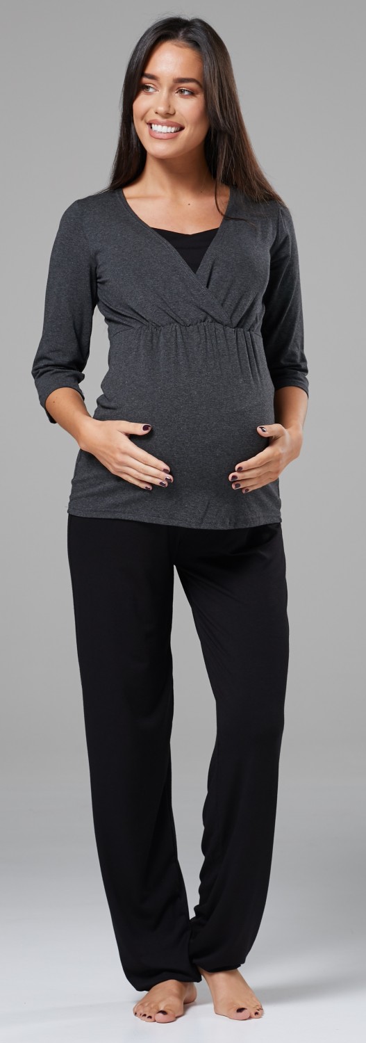 Zeta Ville - Women's maternity breastfeeding layered pyjamas pregnancy ...