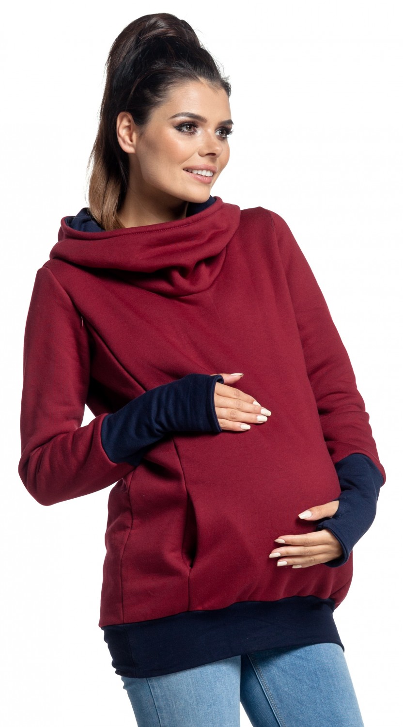 490p Women's Maternity Nursing Knitted Sweater Long Sleeves Happy Mama 