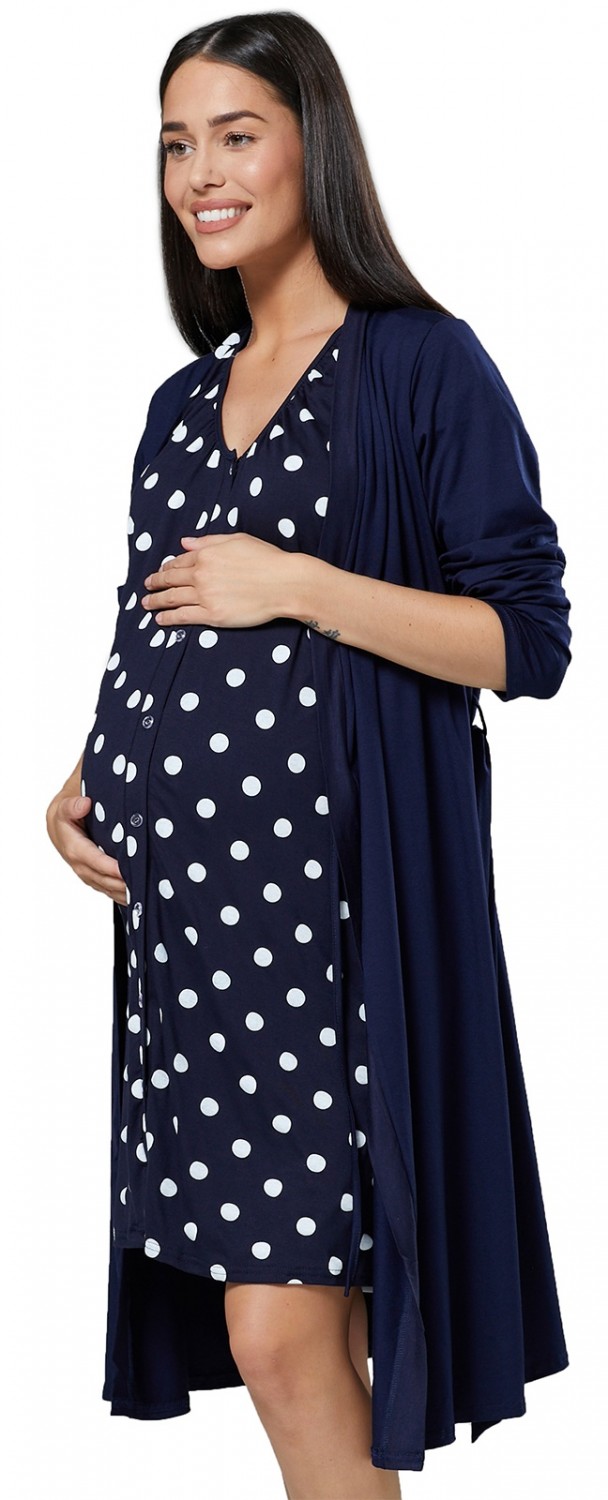 Birthing Gown/Pyjama/Robe 1025 HAPPY MAMA Womens Maternity Hospital Bag Set