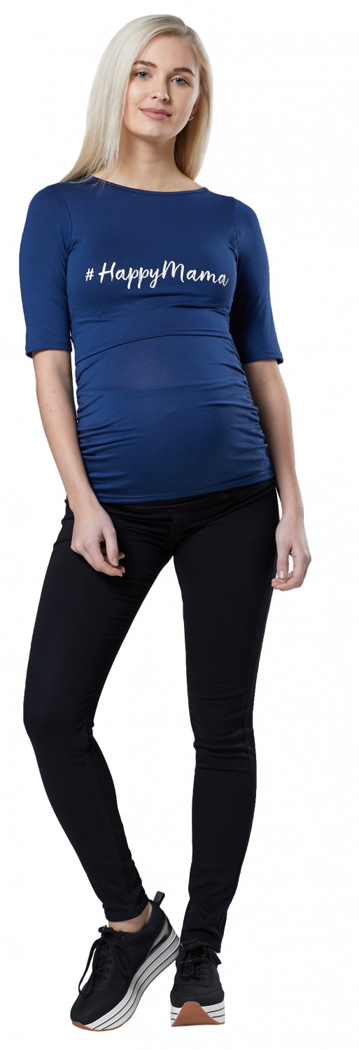 HAPPY MAMA Womens Maternity Nursing Logo Shirt Layered Top 455p
