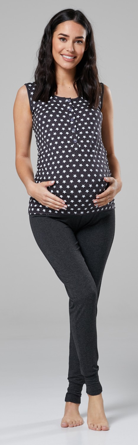 Women's Maternity Nursing Pyjama Lounge Set Tank Top Sweatpants.203p Zeta Ville 