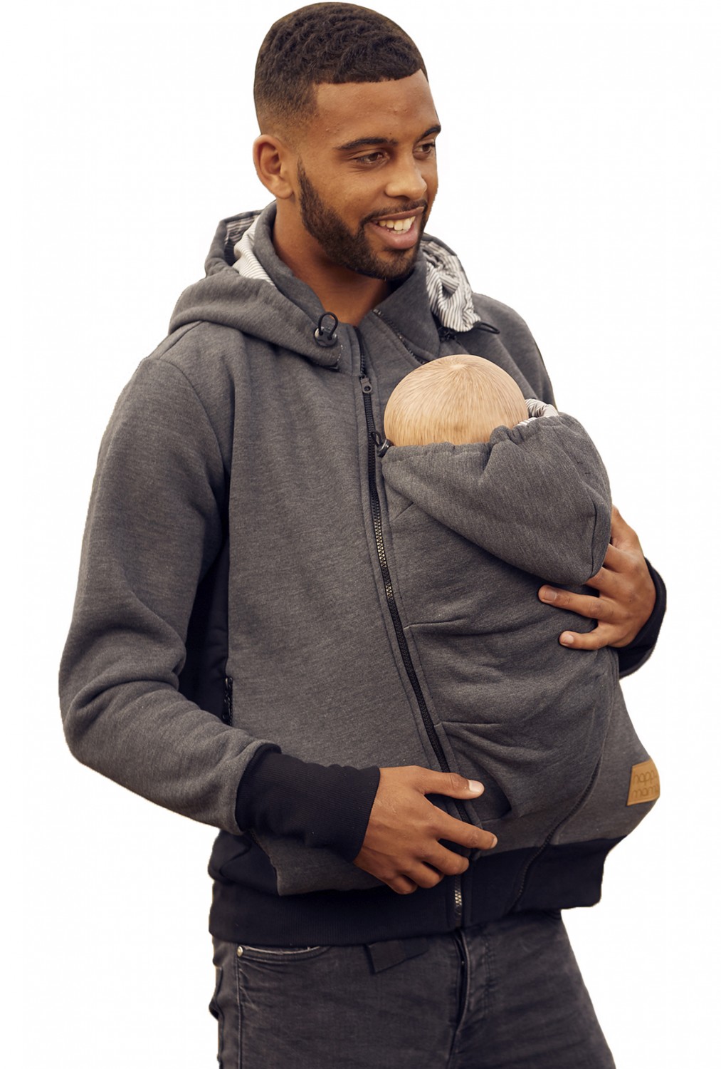 bibel Numerisk Senatet HAPPY MAMA Men's Kangaroo Hoodie Dad and Baby Carrier Coat Holder Pullover  1177 | eBay