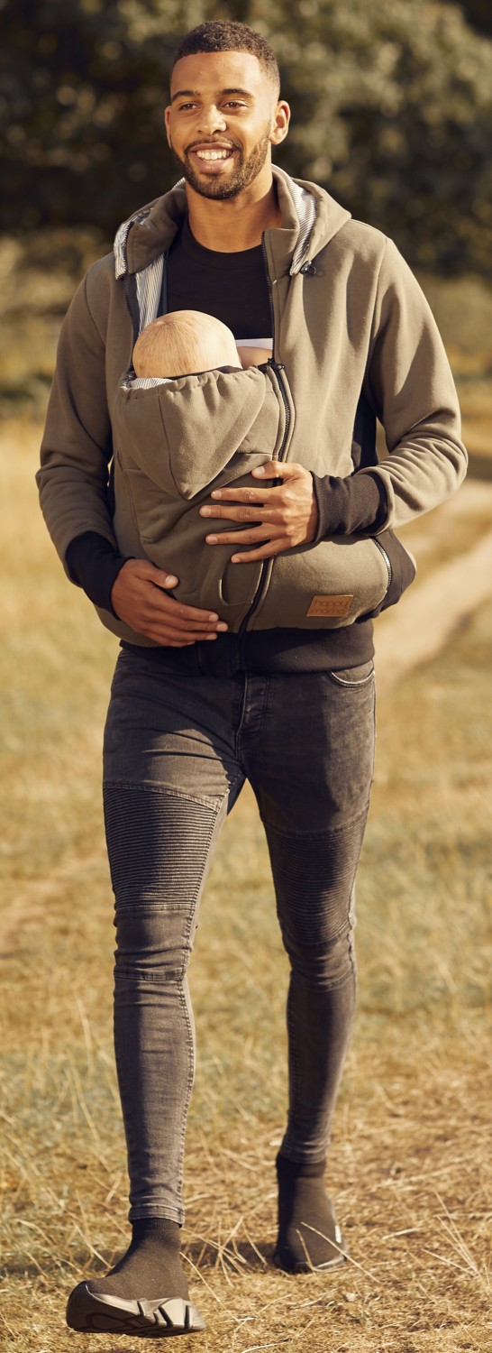 dad hoodie baby carrier