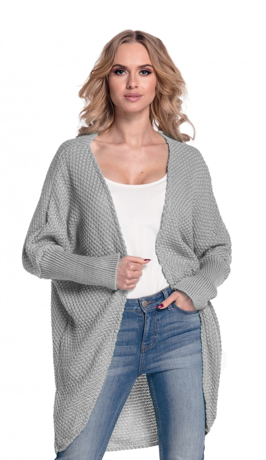 Glamour Empire. Women's Warm Buttonless Cardigan Chunky Textured Knit ...